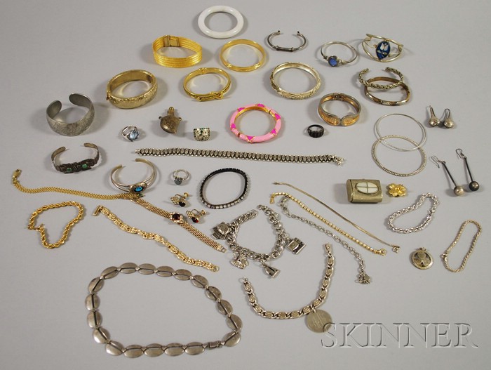 Appraisal: Group of Assorted Sterling Silver and Costume Jewelry including several