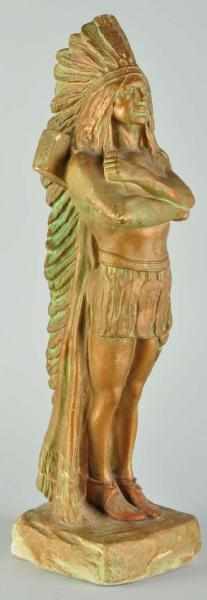 Appraisal: Chalkware Advertising Cigar Store Indian Description s Wonderful overall Condition