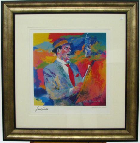 Appraisal: Leroy Neiman print depicting Frank Sinatra from ' original painting