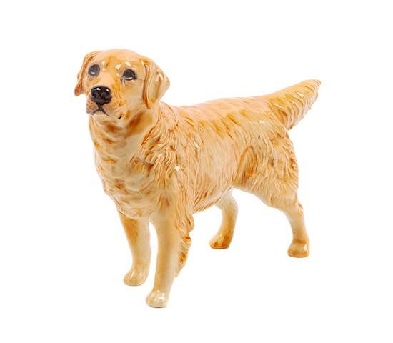 Appraisal: A Beswick Porcelain Golden Retriever Width inches A Beswick Porcelain