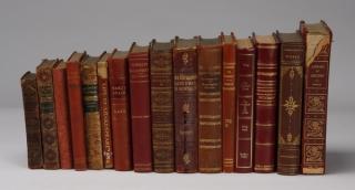 Appraisal: Assorted leather bound books Set of leather and cloth bound