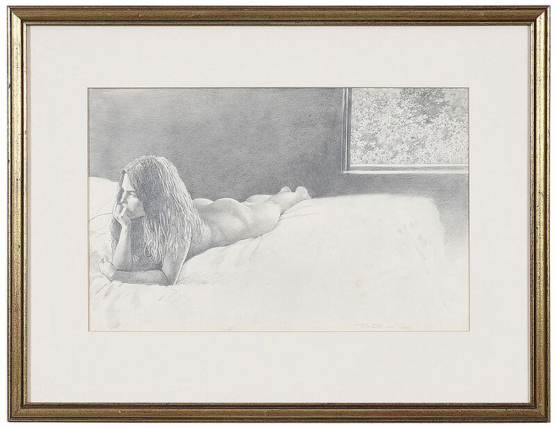 Appraisal: Tim O'Kane American Virginia born Nude on a Bed signed