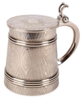 Appraisal: FINE RUSSIAN SILVER TANKARD KUZMICHEV AN IMPRESSIVE RUSSIAN SILVER TROMPE