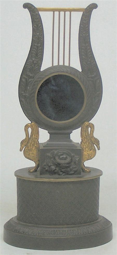 Appraisal: A French Empire bronze and gilt bronze watch stand of