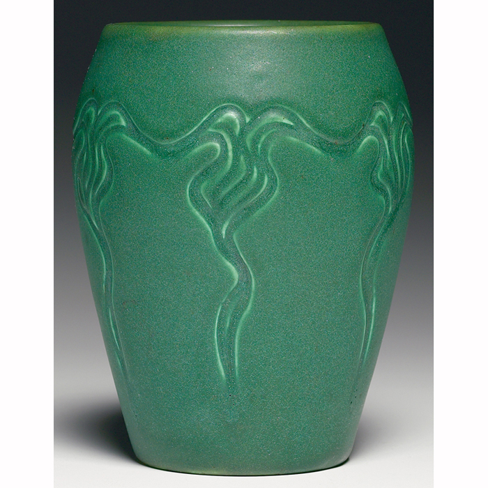 Appraisal: Rookwood vase tapered shape with an organic design covered in