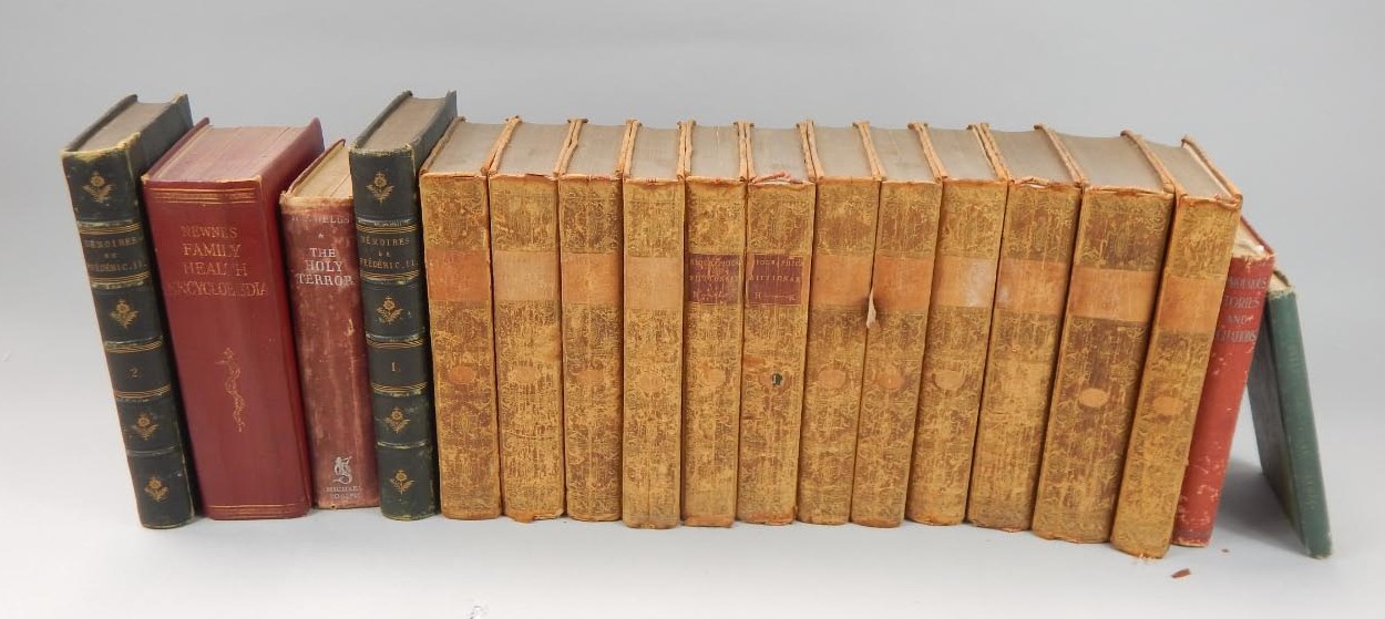 Appraisal: Books bindings etc New and General Biographical Dictionary calf bound