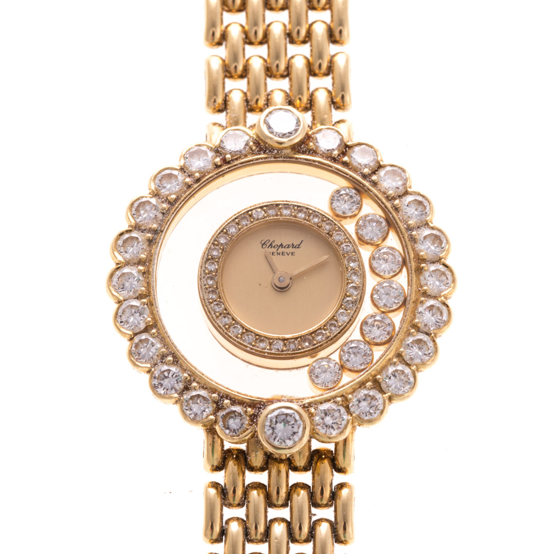 Appraisal: A Lady's Happy Diamond Chopard Watch K yellow gold Happy