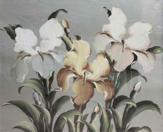 Appraisal: A Group of Five Prints the first depicting flowers the