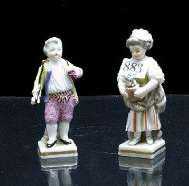 Appraisal: Two Dresden figurines