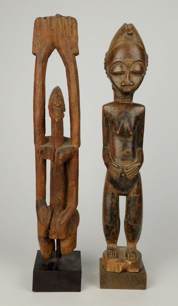 Appraisal: African statues African figures Dogon People Mali Standing figure with