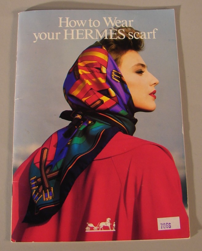 Appraisal: This booklet contains pages of Hermes scarf designs and instructions