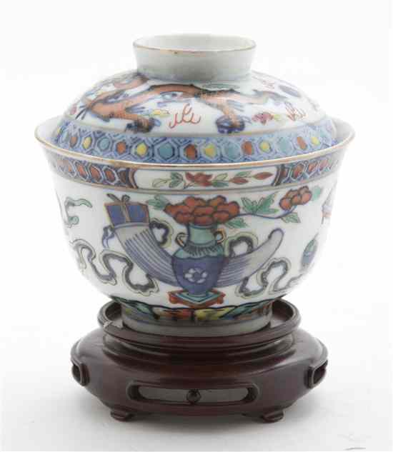 Appraisal: A Chinese Porcelain Bowl and Lid having enameled decoration throughout