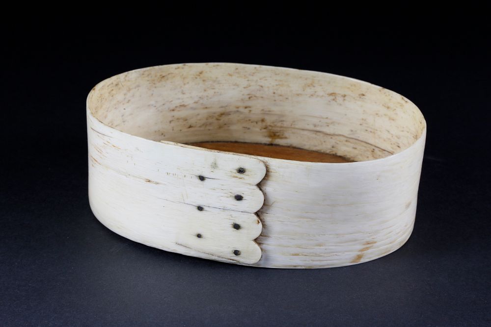 Appraisal: Whaleman Made Panbone and Pine Open Ditty Box circa Whaleman