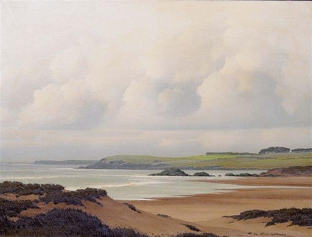 Appraisal: PIERRE DE CLAUSADE - 'Cote Bretonne' coastal landscape oil on