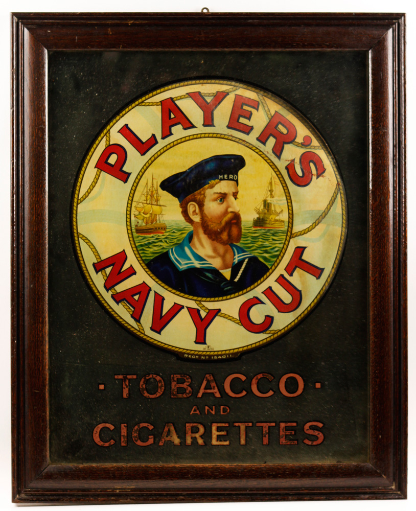 Appraisal: - Player's Navy Cut Advertisement Player's Navy Cut tobacco and