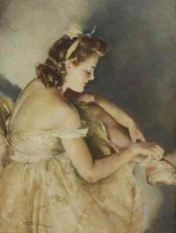 Appraisal: FRIED Pal Oil on Board of a Ballerina Signed lower