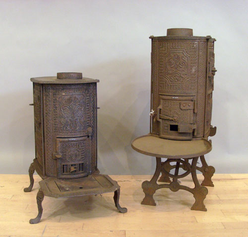 Appraisal: Two plate cast iron stoves th c