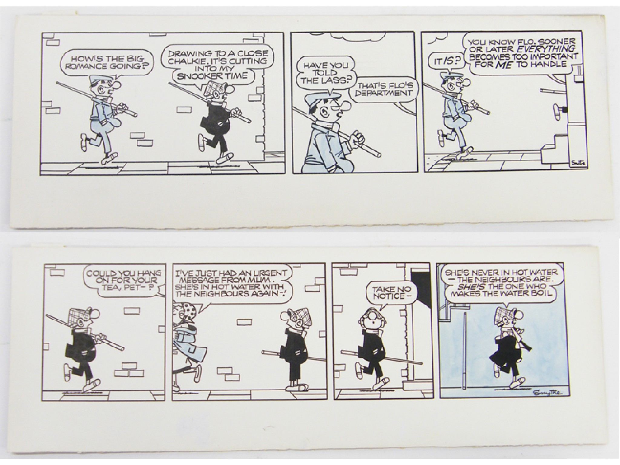 Appraisal: Reginald Smythe - - Andy Capp two original pen and