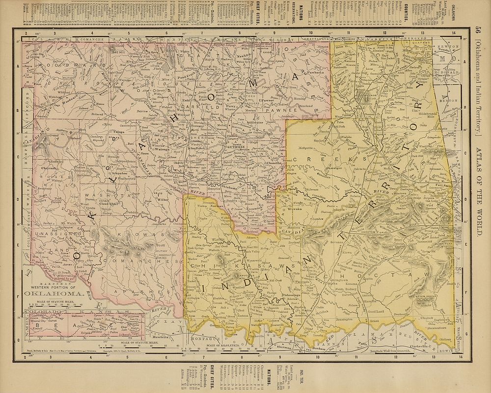 Appraisal: AN ANTIQUE MAP Rand McNally Co 's New x Map