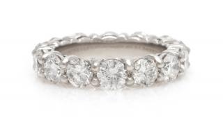 Appraisal: A Platinum and Diamond Eternity Ring dwts A Platinum and