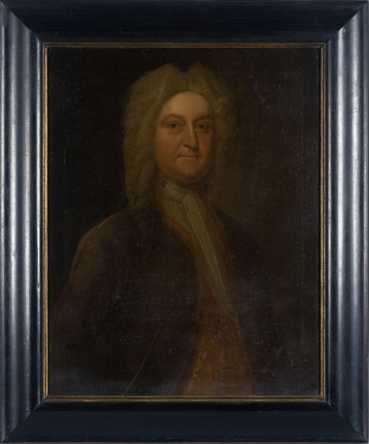 Appraisal: PORTRAIT OF AN EIGHTEENTH CENTURY GENTLEMAN IN BROWN WAISTCOAT AND