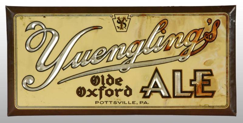 Appraisal: Yuengling's Ale Easel-Back Sign Description s to s Celluloid over