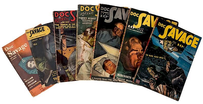 Appraisal: Doc Savage Lot of Seven Issues Doc Savage Lot of