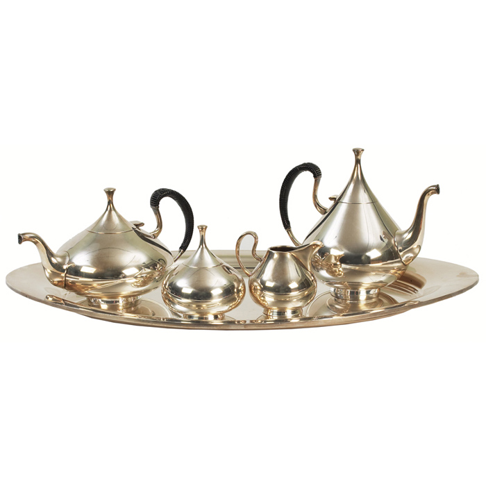 Appraisal: John Prip Dimension tea and coffee service by Reed Barton