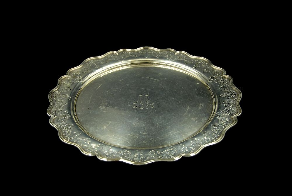 Appraisal: Shreve Company San Fransico Sterling Platter Shreve Company Sterling Platter