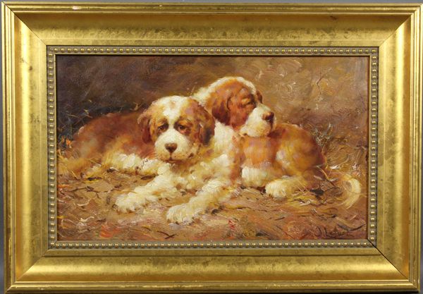 Appraisal: Jean Louis Lefort - 'Tug Puppies' o b x x