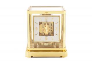 Appraisal: Atmos Jaeger LeCoultre Glass Front Table Clock Jaeger LeCoultre Swiss