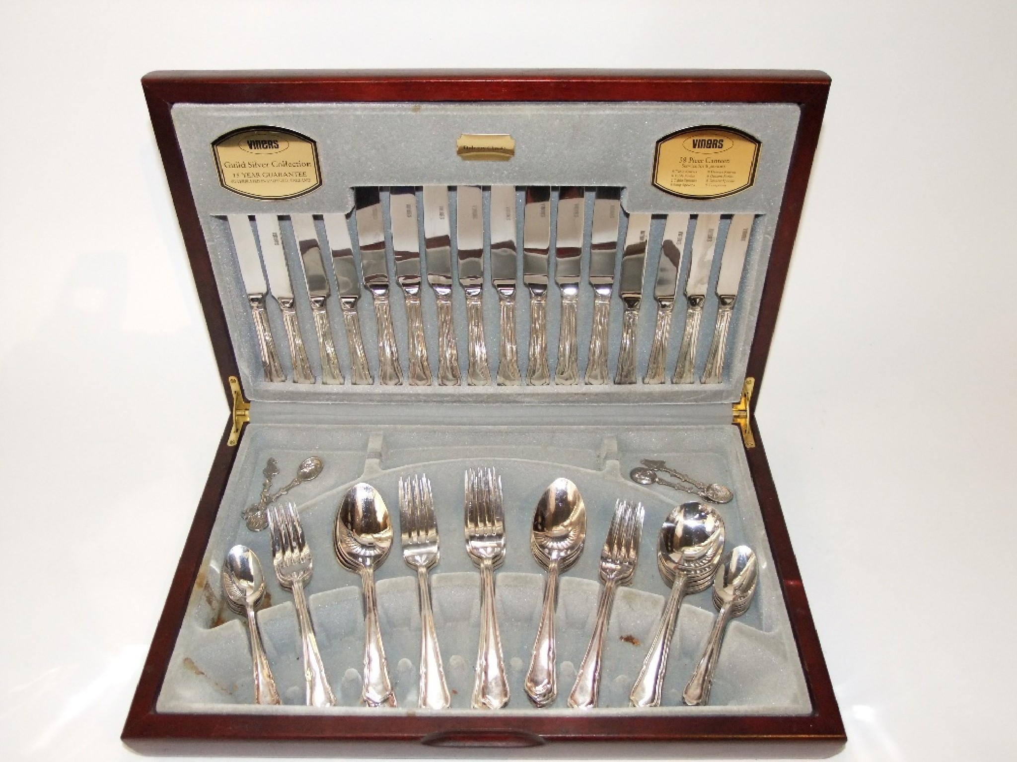 Appraisal: A cased canteen of 'Dubarry Classic' silver plated cutlery in