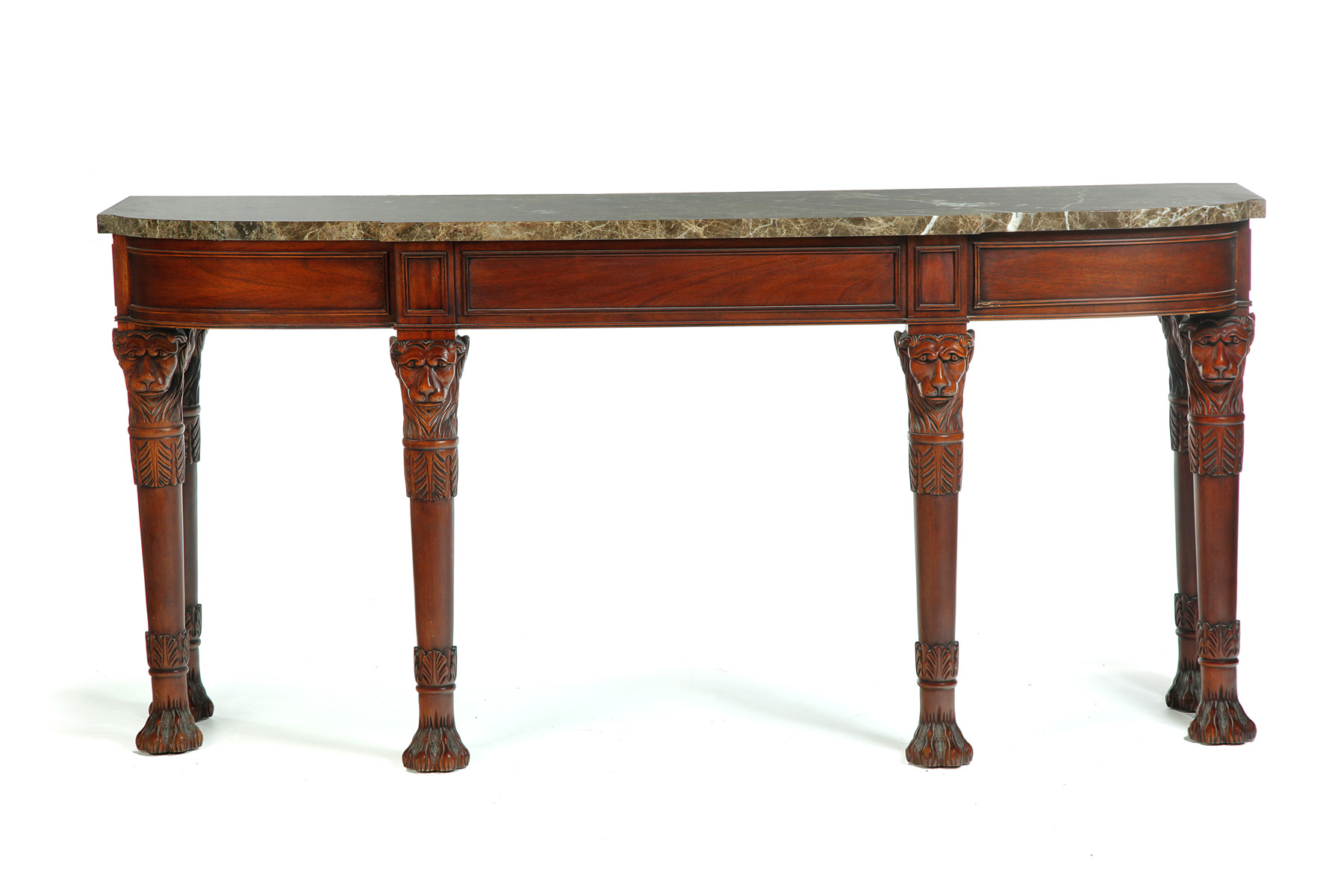 Appraisal: HENKLE HARRIS MARBLE TOP CONSOLE TABLE American late th century