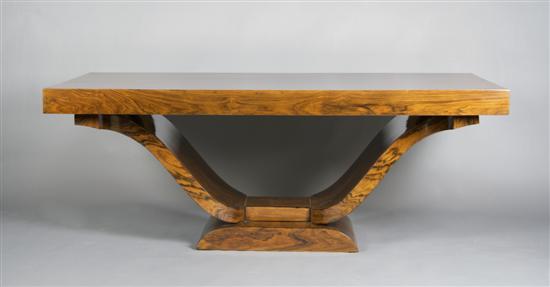 Appraisal: A French Art Deco Dining Extension Table Height x width