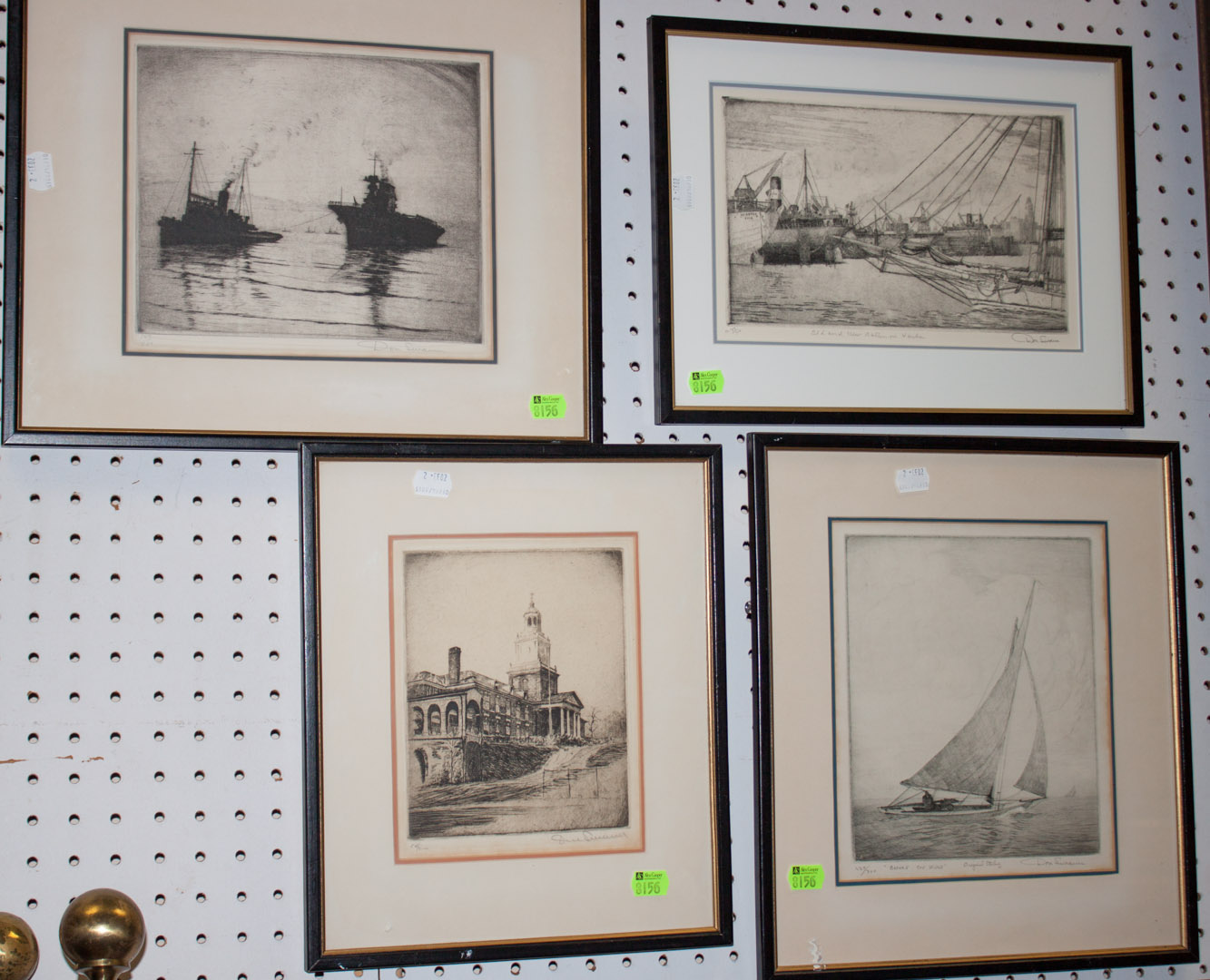 Appraisal: Four framed Don Swann etchings