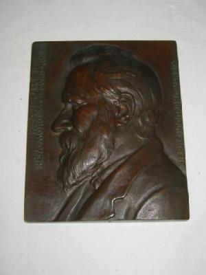 Appraisal: A FRENCH BRONZE PLAQUE of oblong form moulded with a