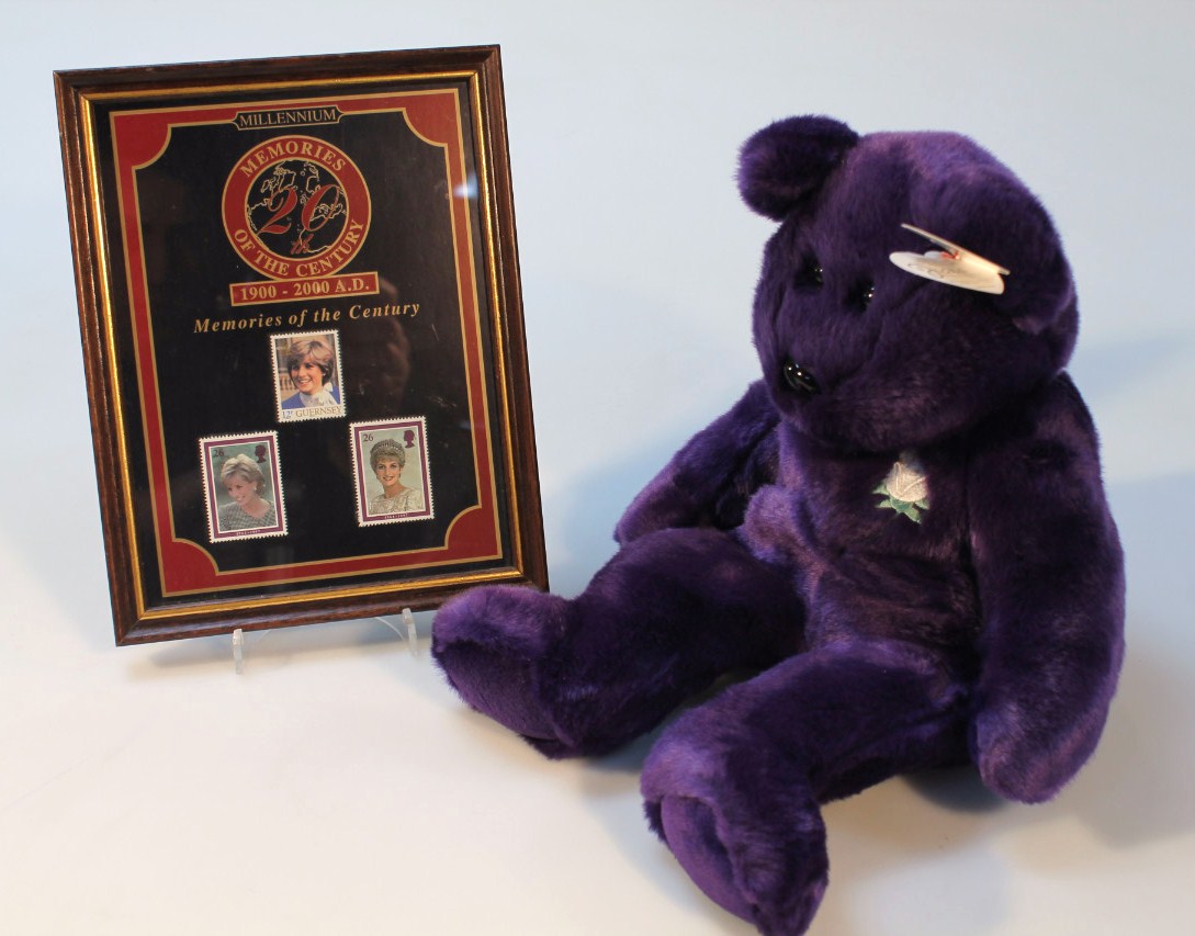 Appraisal: A Princess Diana limited edition Beanie Baby in purple with