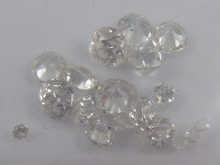 Appraisal: A quantity of loose polished old cut diamonds total weight