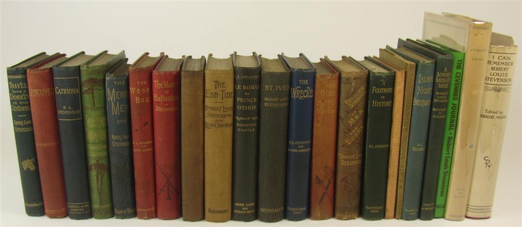 Appraisal: Stevenson Robert Louis - a collection mostly first editions Travels