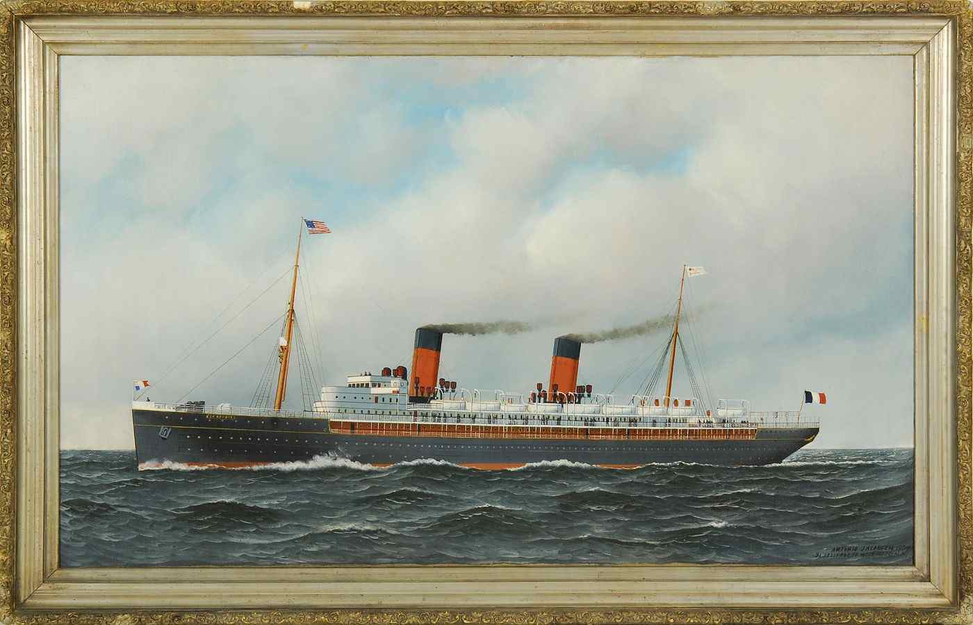 Appraisal: ANTONIO NICOLO GASPARO JACOBSENAmerican - The French Line Steamer La