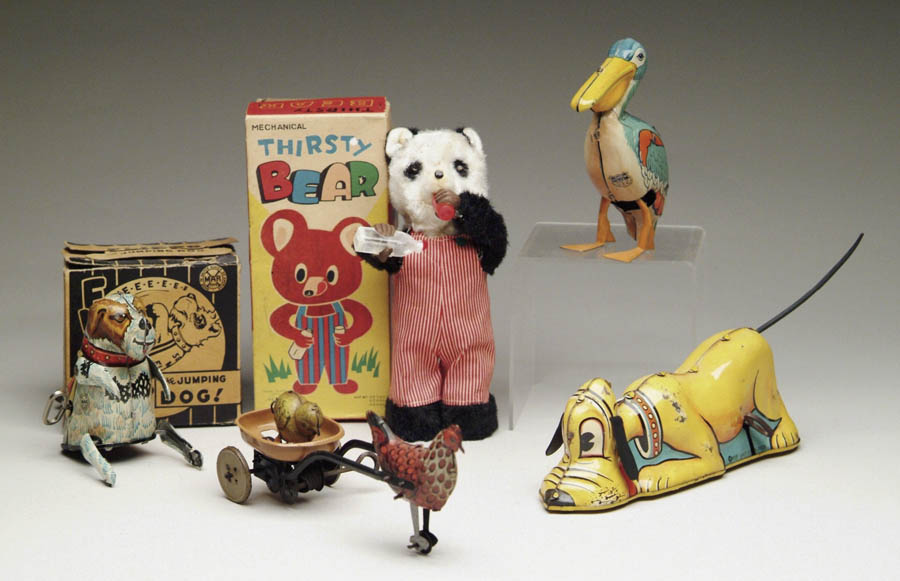 Appraisal: LOT OF TIN WIND-UPS Including Marx Flippo the Jumping Dog