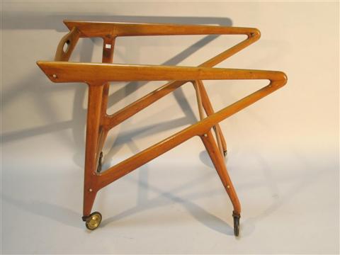 Appraisal: CARLO DE CARLI DRINK TROLLEY Mid th century assymetrical missing