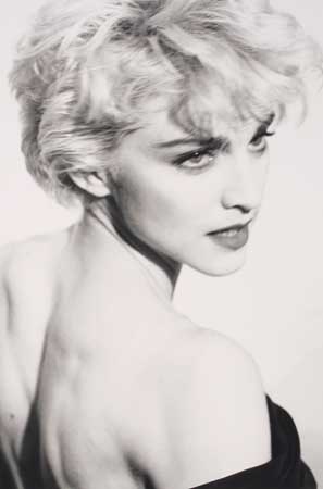 Appraisal: RITTS HERB - Madonna Hollywood Silver print x inches x