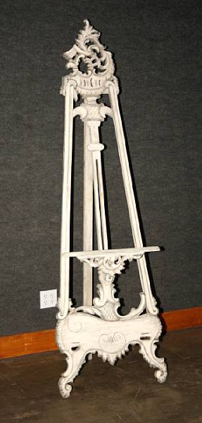 Appraisal: A Rococo style painted easel height ft in