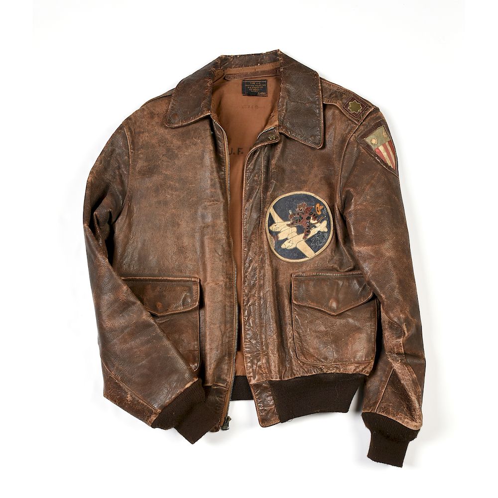 Appraisal: A WORLD WAR II BROWN HORSEHIDE FLYING TIGER A JACKET