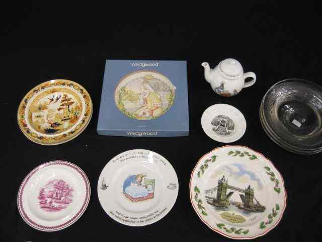 Appraisal: Estate Lot Wedgwood Child's Teapot various Wedgwood and crystal plates