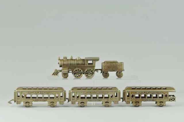 Appraisal: KENTON SANTA FE RAILROAD SET Kenton cast iron nickel finish