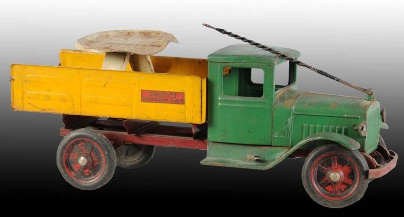 Appraisal: Pressed Steel Buddy L Sit-N-Ride Baggage Truck Description American Circa