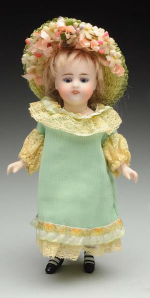 Appraisal: Lovely S H All-Bisque Doll Unmarked Simon Halbig doll with