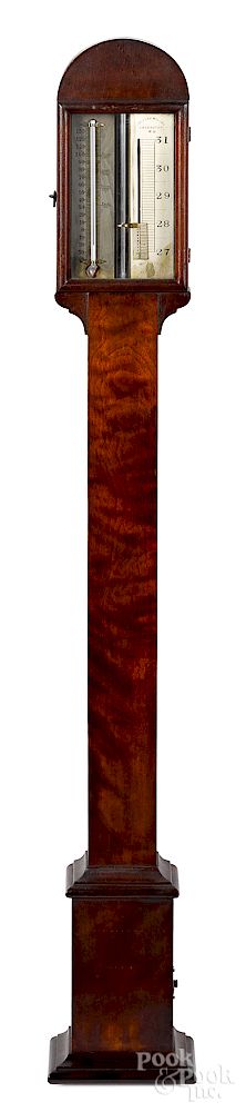 Appraisal: Peterboro New Hampshire walnut stick barometer Exclusive on Bidsquare Peterboro